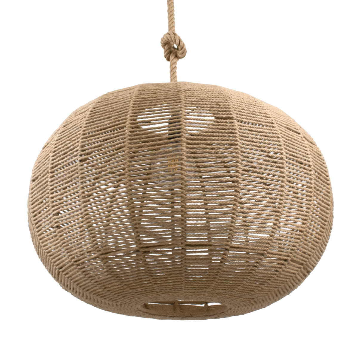 GLOBOSTAR® MANDALA 00732 Boho Κρεμαστό Φωτιστικό Οροφής με Ντουί 1 x E27 AC 220-240V IP20 - Μπεζ - Μ80 x Π80 x Υ60cm GloboStar® MANDALA 00732 Boho Κρεμαστό Φωτιστικό Μπάλα Μονόφωτο 1 x E27 IP20 Μπεζ Σχοινί - Μ80 x Π80 x Υ60cm
