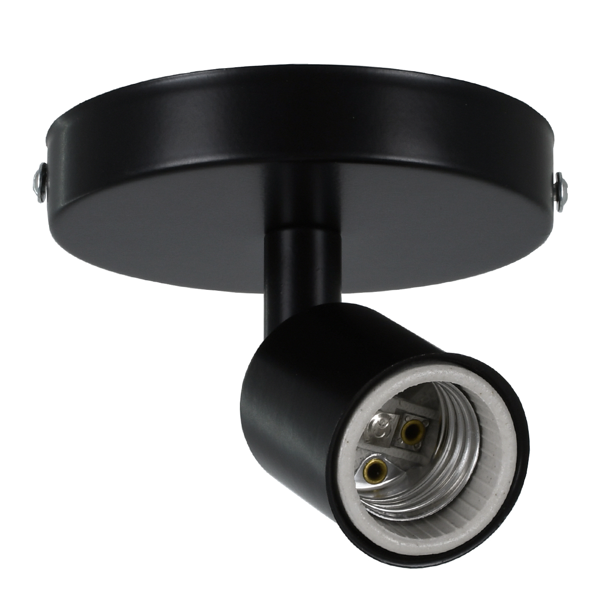 GLOBOSTAR® SARA 00843 Μοντέρνο Φωτιστικό Οροφής με Ντουί 1 x E27 AC 220-240V IP20 - Μαύρο - Μ10 x Π10 x Υ10.3cm GLOBOSTAR® SARA 00843 Μοντέρνο Φωτιστικό Οροφής με Ντουί 1 x E27 AC 220-240V IP20 - Μαύρο - Μ10 x Π10 x Υ10.3cm