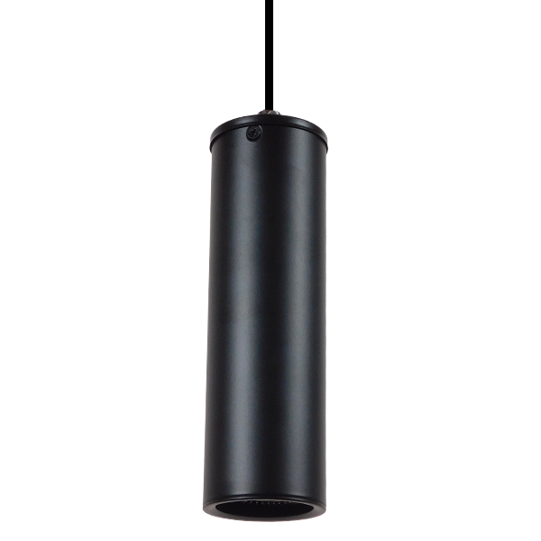 GLOBOSTAR® CANNON 01275 Μοντέρνο Κρεμαστό Φωτιστικό Οροφής με Ντουί 1 x GU10 AC 220-240V IP20 - Μαύρο - Μ6 x Π6 x Υ20cm