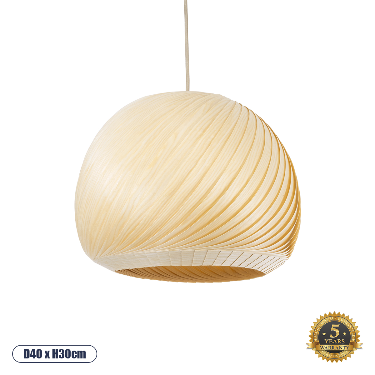 GLOBOSTAR® KAILANI 02242 Boho Κρεμαστό Φωτιστικό Οροφής με Ντουί 1 x E27 AC 220-240V IP20 - Μπεζ - Μ40 x Π40 x Υ30cm GloboStar® KAILANI 02242 Boho Κρεμαστό Φωτιστικό Οροφής Μονόφωτο 1 x E27 AC220-240V IP20 - Φ40 x Υ30cm - Μπεζ Λεπτό Φύλλο Ξύλου Καμπάνα