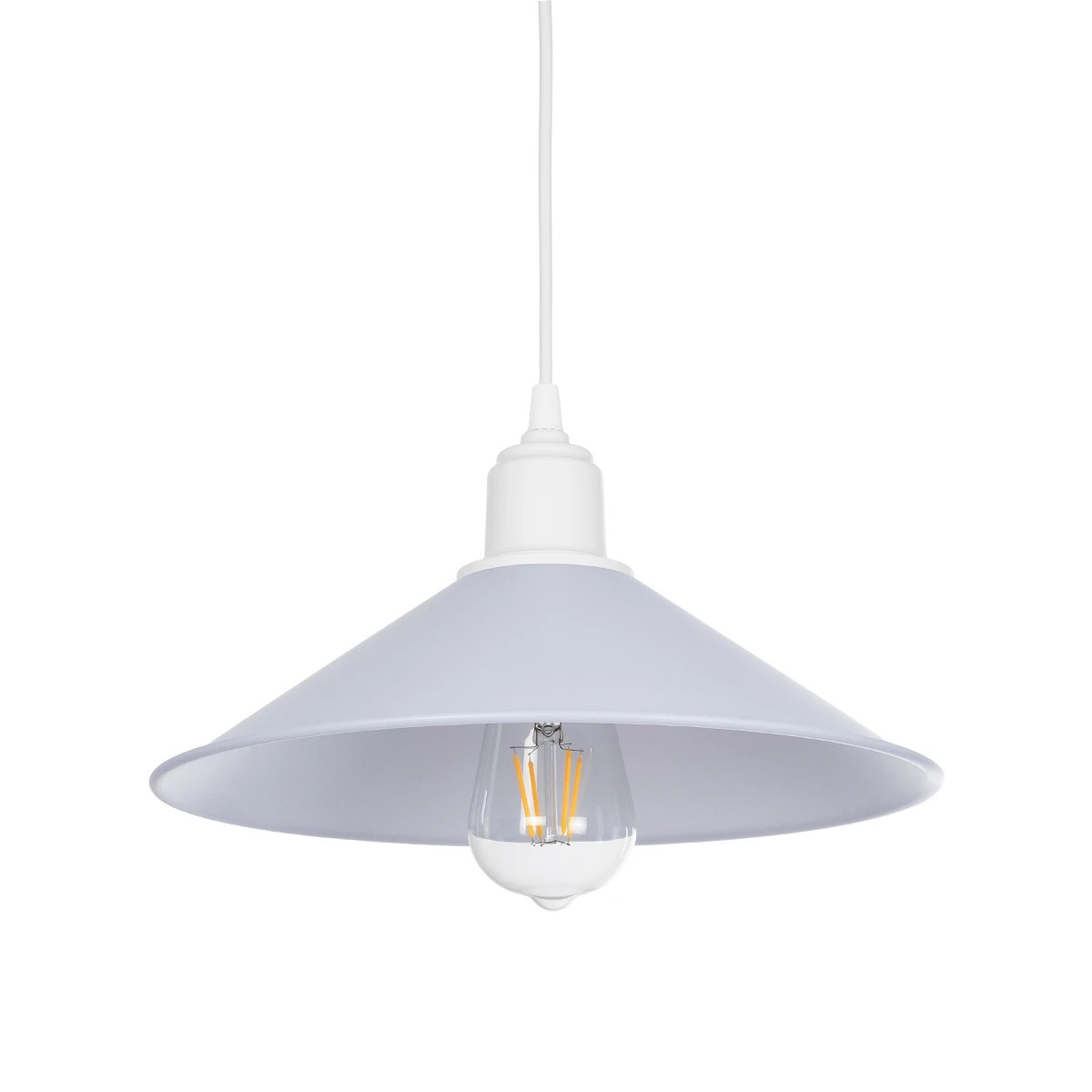 GLOBOSTAR® FERRO 203-0087 Μοντέρνο Κρεμαστό Φωτιστικό Οροφής με Ντουί 1 x E27 AC 220-240V IP20 - Λευκό - Μ30 x Π30 x Υ15cm GloboStar® FERRO 203-0087 Μοντέρνο Κρεμαστό Φωτιστικό Καμπάνα Μονόφωτο 1 x E27 IP20 Λευκό Πλαστικό - Μ30 x Π30 x Υ15cm