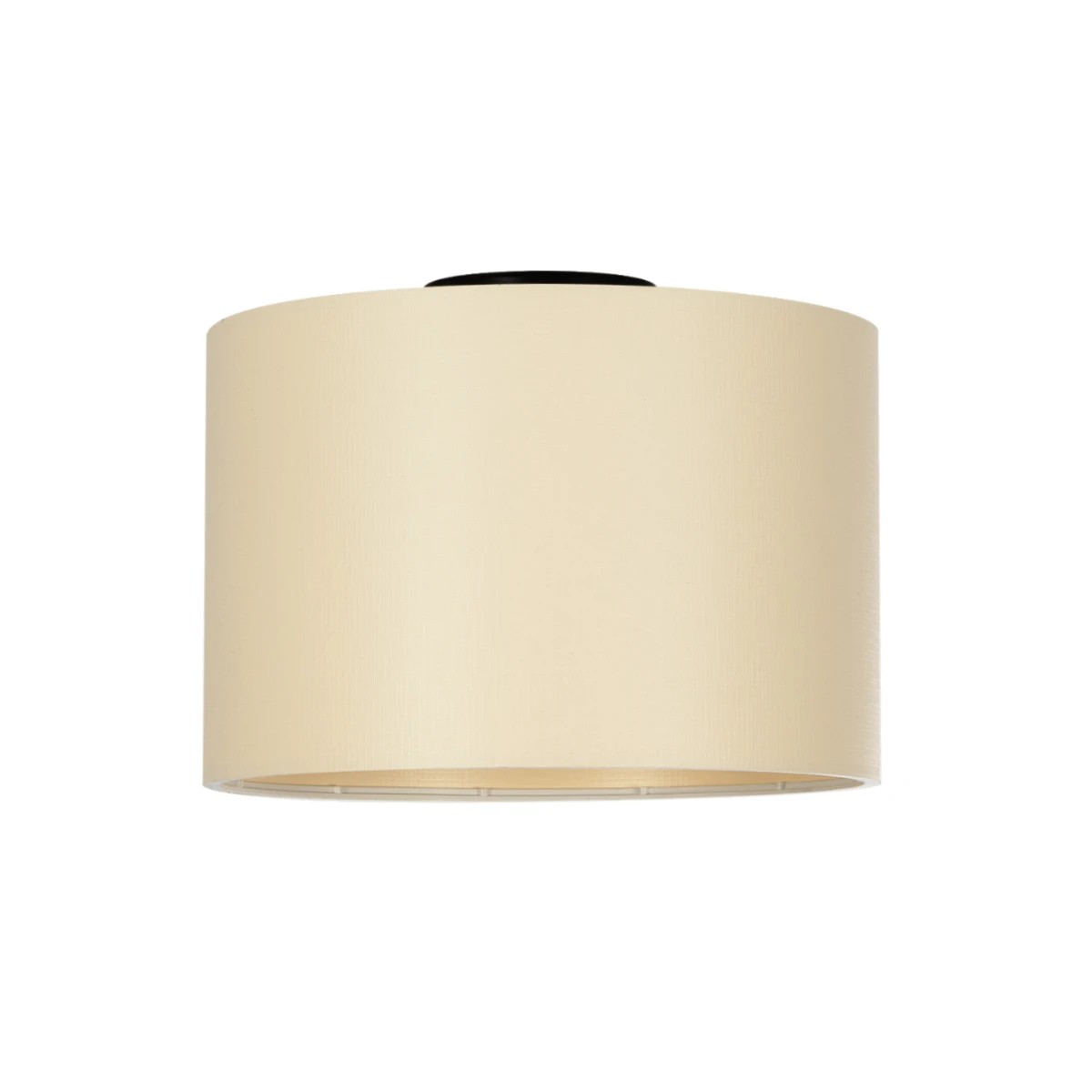 GloboStar® CILIO 203-0149 Μοντέρνο Φωτιστικό Οροφής Καπέλο Μονόφωτο 1 x E27 IP20 Λευκό Ύφασμα - Μ30 x Π30 x Υ21cm
