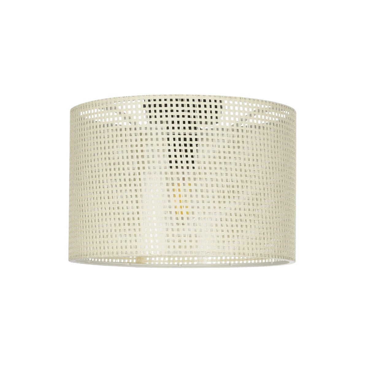GloboStar® CILIO 203-0150 Μοντέρνο Φωτιστικό Οροφής Καπέλο Μονόφωτο 1 x E27 IP20 Λευκό Διάτρητο Ύφασμα - Μ30 x Π30 x Υ21cm