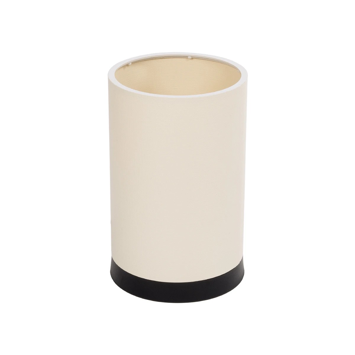 GLOBOSTAR® CYLINDER 203-0183 Μοντέρνο Επιτραπέζιο Φωτιστικό Πορτατίφ με Ντουί 1 x E27 AC 220-240V IP20 - Μαύρο & Μπεζ - Μ14 x Π14 x Υ22cm GloboStar® CYLINDER 203-0183 Μοντέρνο Επιτραπέζιο Φωτιστικό Πορτατίφ Μονόφωτο 1 x E27 IP20 Μαύρο Πλαστικό με Μπεζ Υφασμα - Μ14 x Π14 x Υ21cm