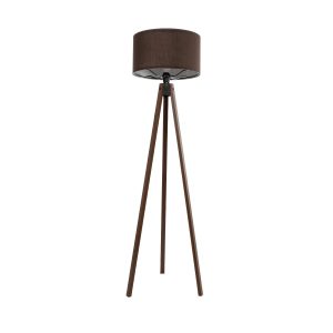 GLOBOSTAR® SAGA 204-0034 Μοντέρνο Επιδαπέδιο Φωτιστικό με Ντουί 1 x E27 AC 220-240V IP20 - Καφέ - Μ38 x Π38 x Υ140cm