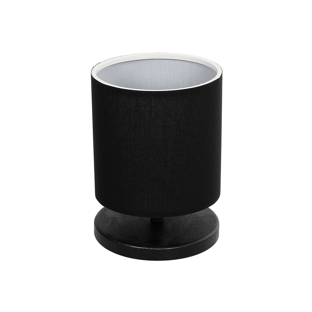 GLOBOSTAR® MINNIE 204-0063 Μοντέρνο Επιτραπέζιο Φωτιστικό Πορτατίφ με Ντουί 1 x E14 AC 220-240V IP20 - Μαύρο - Μ15 x Π15 x Υ21cm