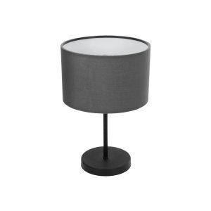 GLOBOSTAR® LARA 204-0076 Μοντέρνο Επιτραπέζιο Φωτιστικό Πορτατίφ με Ντουί 1 x E27 AC 220-240V IP20 - Μαύρο - Μ24 x Π24 x Υ36cm