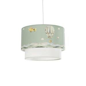 GLOBOSTAR® BALLON 204-0120 Παιδικό Κρεμαστό Φωτιστικό Οροφής με Ντουί 1 x E27 AC 220-240V IP20 - Πολύχρωμο - Μ30 x Π30 x Υ20cm