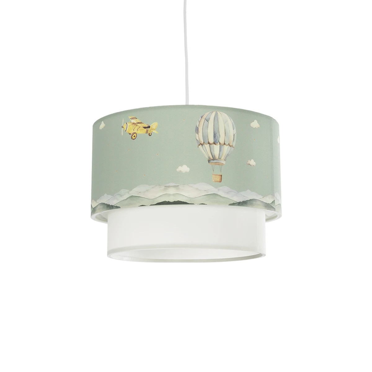 GLOBOSTAR® BALLON 204-0120 Παιδικό Κρεμαστό Φωτιστικό Οροφής με Ντουί 1 x E27 AC 220-240V IP20 - Πολύχρωμο - Μ30 x Π30 x Υ20cm