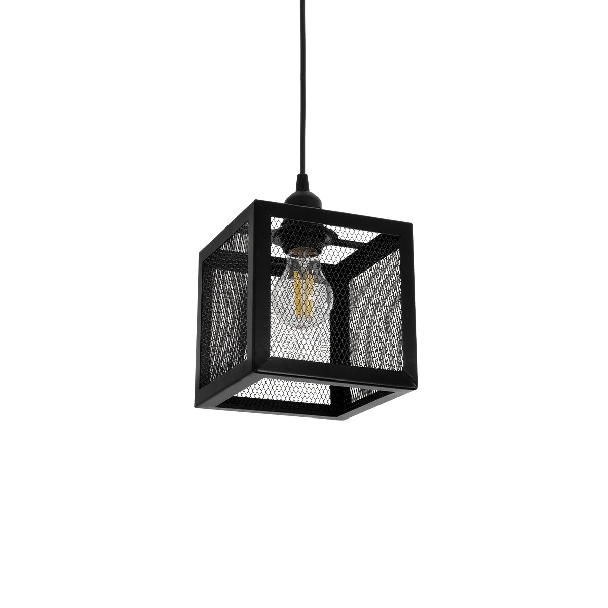 GLOBOSTAR® JAULA 204-0181 Μοντέρνο Κρεμαστό Φωτιστικό Οροφής Μονόφωτο 1 x E27 AC 220-240V IP20 Μαύρο - Μ16 x Π16 x Υ16cm GLOBOSTAR® JAULA 204-0181 Μοντέρνο Κρεμαστό Φωτιστικό Οροφής Μονόφωτο 1 x E27 AC 220-240V IP20 Μαύρο - Μ16 x Π16 x Υ16cm