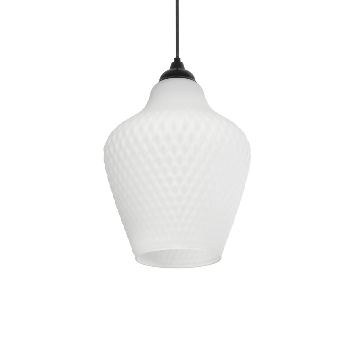 GLOBOSTAR® SKLO 206-0023 Μοντέρνο Κρεμαστό Φωτιστικό Οροφής με Ντουί 1 x E27 AC 220-240V IP20 - Λευκό - Μ22 x Π22 x Υ31cm GLOBOSTAR® SKLO 206-0023 Μοντέρνο Κρεμαστό Φωτιστικό Οροφής με Ντουί 1 x E27 AC 220-240V IP20 - Λευκό - Μ22 x Π22 x Υ31cm