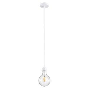 GLOBOSTAR® HANNA 36217 Μοντέρνο Κρεμαστό Φωτιστικό Οροφής με Ντουί 1 x E27 AC 220-240V IP20 - Λευκό - Μ4 x Π4 x Υ110cm
