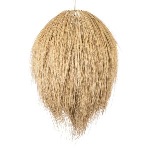 GLOBOSTAR® ARCHIPELAGO 01913 Boho Κρεμαστό Φωτιστικό Οροφής με Ντουί 1 x E27 AC 220-240V IP20 - Μπεζ - Μ80 x Π80 x Υ100cm