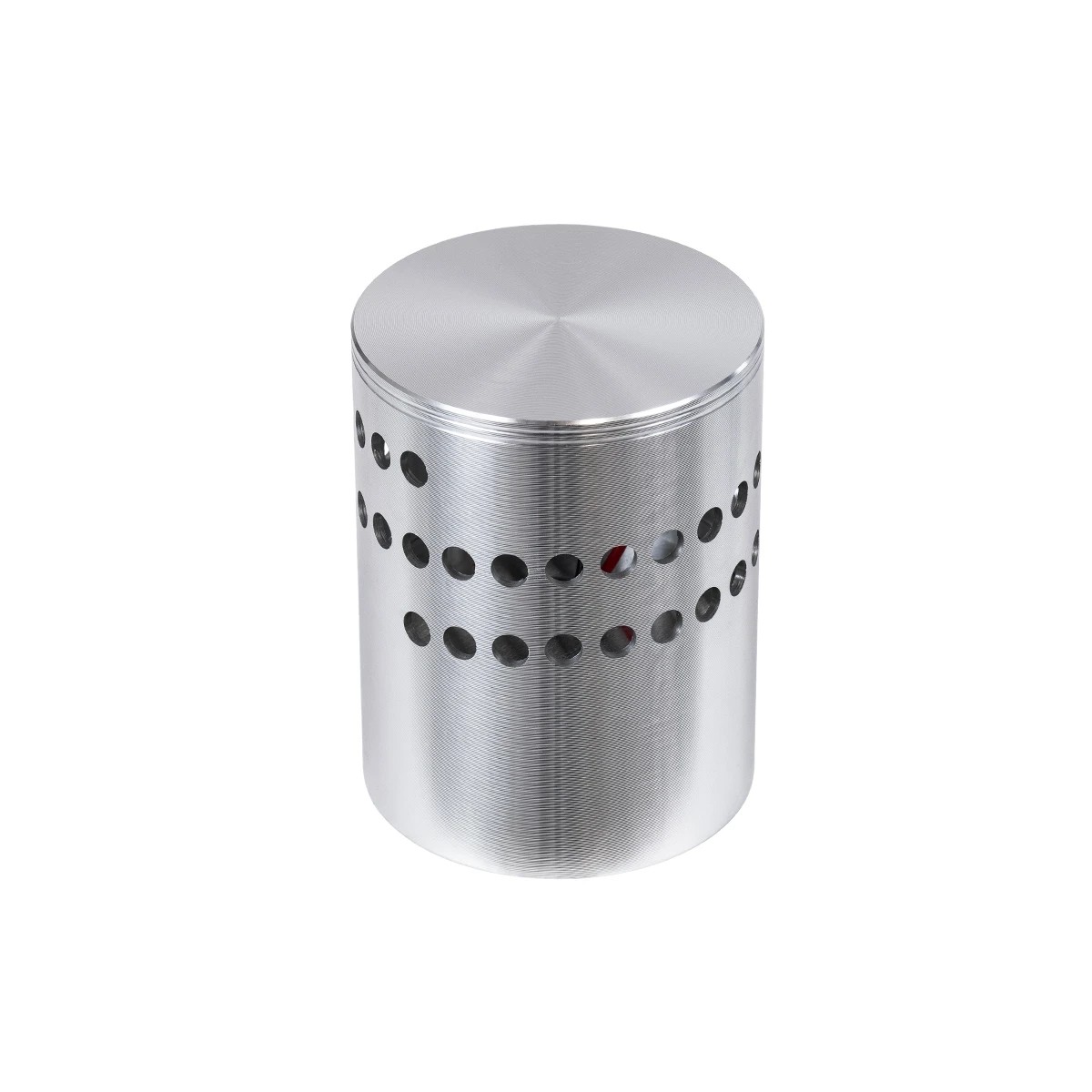 GLOBOSTAR® STAINS 60596 Μοντέρνο Φωτιστικό Τοίχου - Απλίκα LED 5W 300lm 180° AC 220-240V Αδιάβροχο IP44 Μπλε - Bridgelux SMD Chip & TÜV SÜD Driver - Νίκελ Βούρτσας - Μ5.5 x Π5.5 x Υ7cm - 5 Χρόνια Εγγύηση