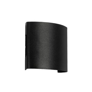 GLOBOSTAR® SIXOAD 60676 Μοντέρνο Φωτιστικό Τοίχου - Απλίκα LED 4W 400lm 30° AC 220-240V Αδιάβροχο IP65 Θερμό Λευκό 2700K - CREE XPE Chip & TÜV SÜD Driver - Μαύρο Ματ - Μ8.5 x Π3.5 x Υ8cm - 5 Χρόνια Εγγύηση