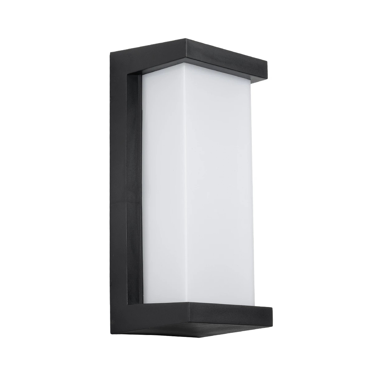 GLOBOSTAR® LOFT 60758 Μοντέρνο Φωτιστικό Τοίχου - Απλίκα LED 18W 1890lm 120° AC 220-240V Αδιάβροχο IP65 Φυσικό Λευκό 4500K - Bridgelux SMD Chip - Μαύρο Ματ - Μ24.5 x Π11 x Υ9.5cm - 3 Χρόνια Εγγύηση