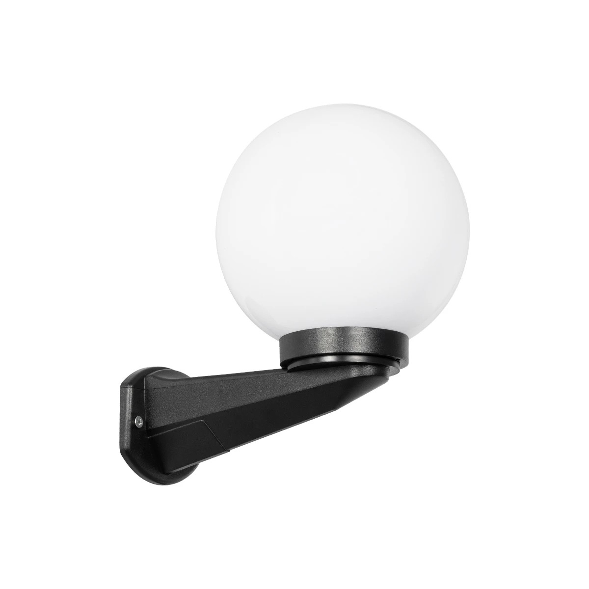 GLOBOSTAR® AGROS 61592 Μοντέρνο Φωτιστικό Τοίχου - Απλίκα με Ντουί 1 x E27 AC 220-240V Αδιάβροχο IP65 - Λευκό & Μαύρο - Μ20 x Π30 x Υ30cm