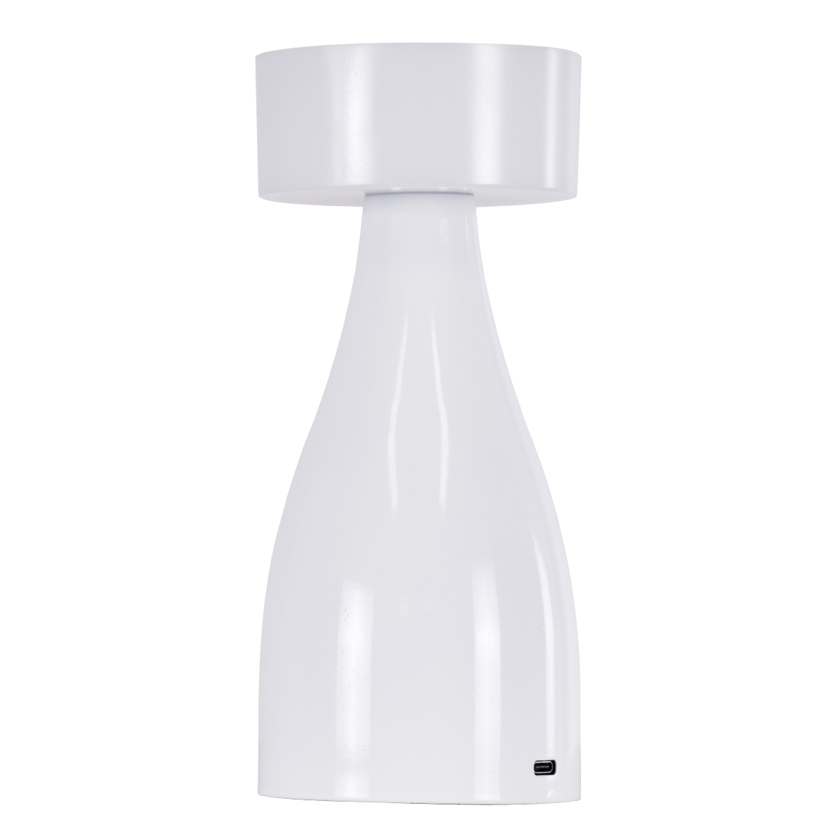 GloboStar® DOLLY 76466 Επιτραπέζιο Φωτιστικό Πορτατίφ LED 1.5W 105lm 120° DC 5V IP44 CCT Θερμό Λευκό 2700K - Φυσικό Λευκό 4500K - Ψυχρό Λευκό 6000K Dimmable Λευκό Πλαστικό - Μ9 x Π9 x Υ21cm - 2 Xρόνια Εγγύηση