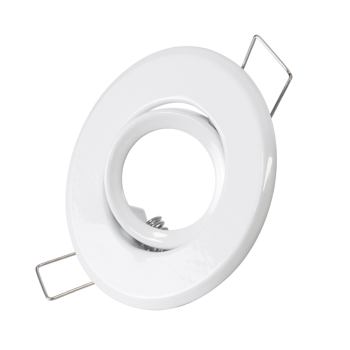 GLOBOSTAR® ORO 77800 Χωνευτή Κινούμενη Βάση για Σποτ MR11 με Ντουί GU10/GU5.3 IP20 - Λευκό - Μ7 x Π7 x Υ2.1cm / Q5.5cm