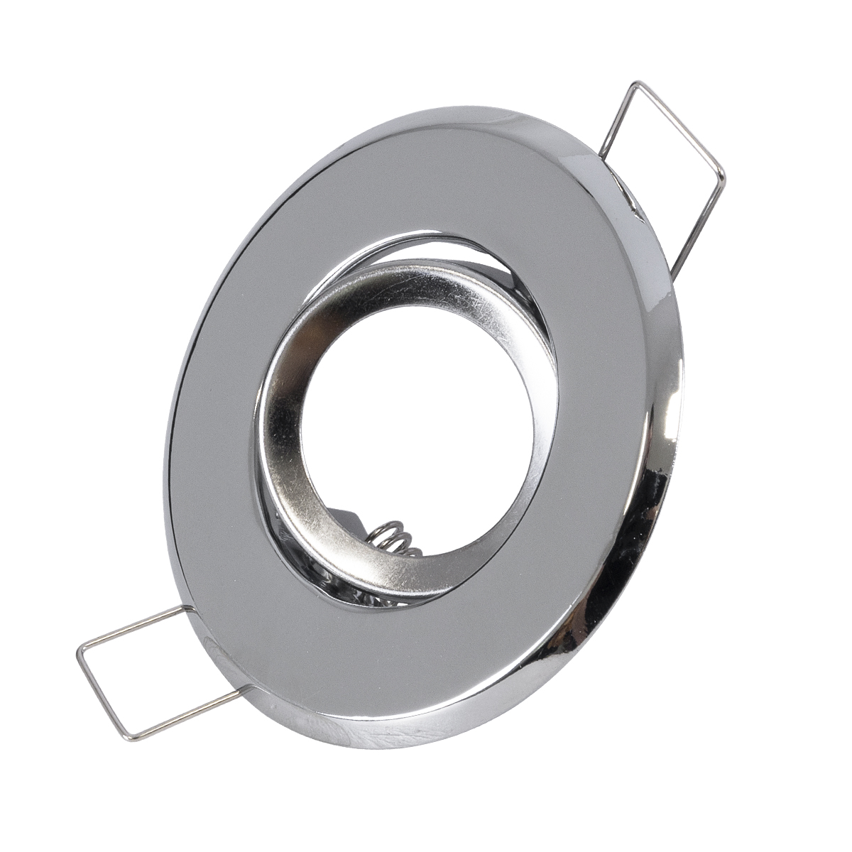 GLOBOSTAR® ORO 77803 Χωνευτή Κινούμενη Βάση για Σποτ MR11 με  Ντουί GU10/GU5.3 IP20 - Νίκελ Βούρτσας - Μ7 x Π7 x Υ2.1cm / Q5.5cm