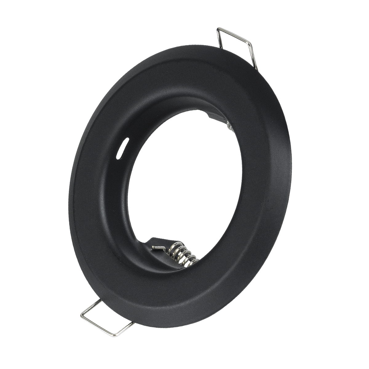 GLOBOSTAR® ORO 77808 Χωνευτή Βάση για Σποτ MR16 με Ντουί GU10/GU5.3 IP20 - Μαύρο Ματ - Μ8.3 x Π8.3 x Υ3.1cm / Q6cm