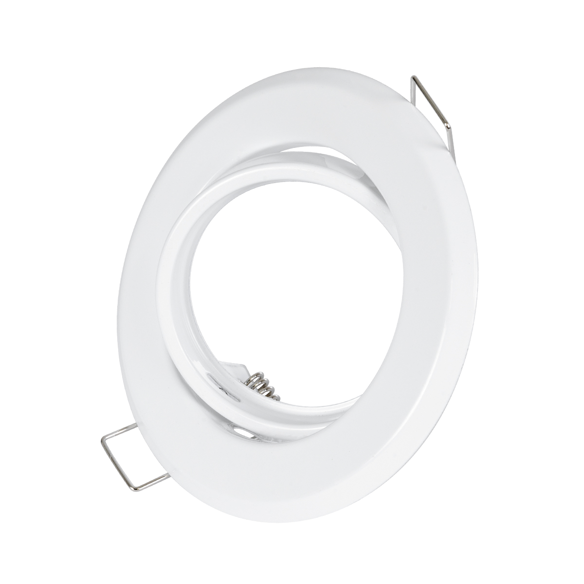 GLOBOSTAR® RAFY 77814 Χωνευτή Κινούμενη Βάση για Σποτ MR16 με Ντουί GU10/GU5.3 IP20 - Λευκό - Μ9.2 x Π9.2 x Υ3.1cm / Q7cm