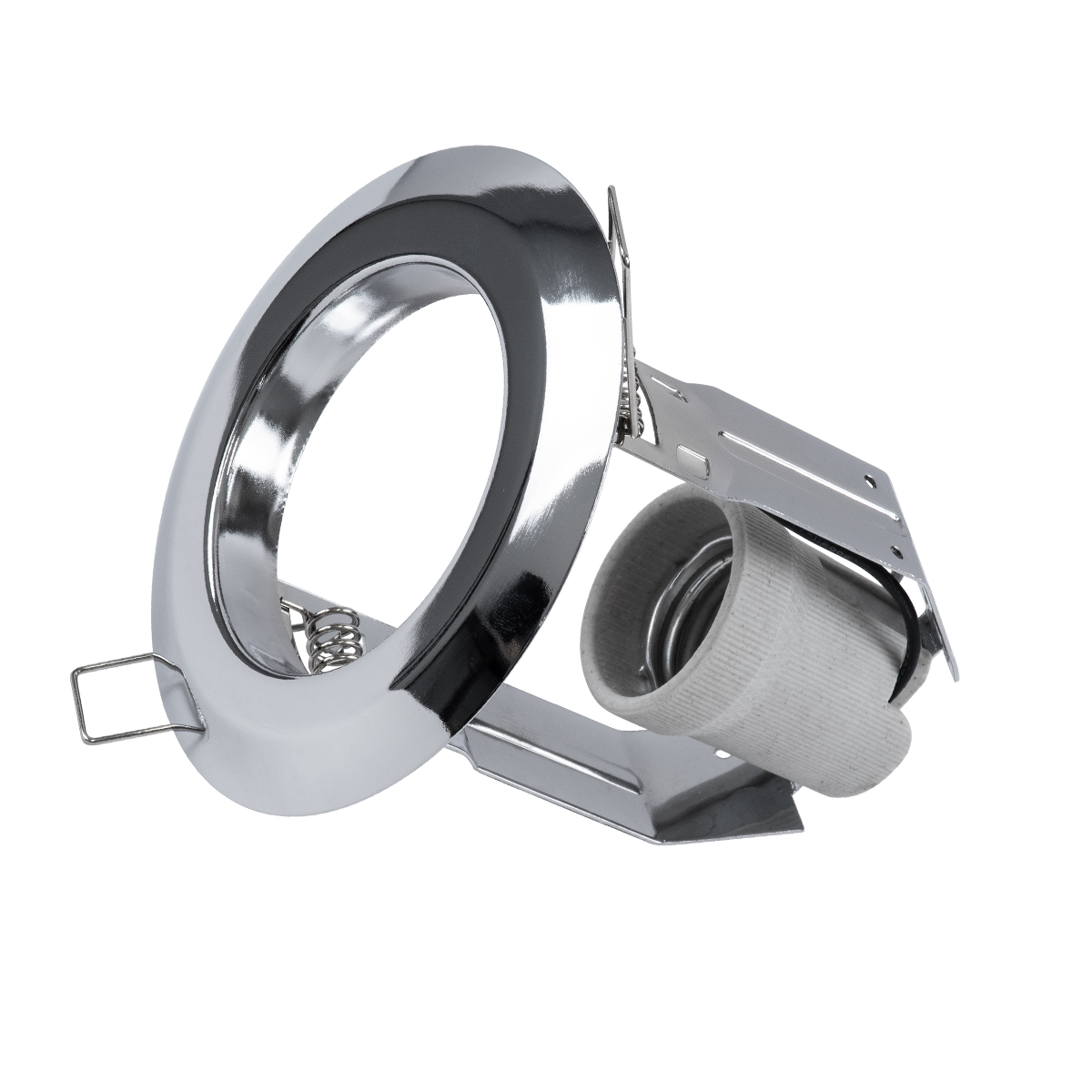 GLOBOSTAR® ACIDA 77847 Χωνευτή Βάση για Σποτ R63 με Ντουί E27 IP20 - Νίκελ Χρώμιο - Μ11 x Π11 x Υ11cm / Q9cm GloboStar® ACIDA 77847 Χωνευτή Στρογγυλή Μεταλλική Βάση Μπετού για Λάμπα R63 με Ντουί E27 AC 220-240V IP20 Φ11 x Υ11cm - Ασημί Νίκελ - 5 Years Warranty
