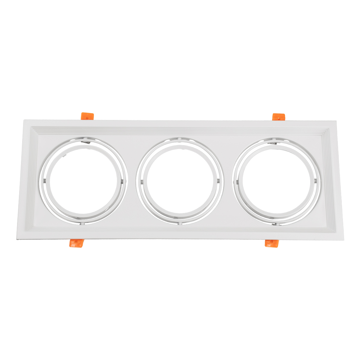 GLOBOSTAR® VITA 77856 Χωνευτή Κινούμενη Βάση για 3 x Σποτ AR111 για Ντουί GU10/GU5.3 IP20 - Λευκό - Μ48.7 x Π18 x Υ5.5cm / Q47.5 x 17cm GLOBOSTAR® VITA 77856 Χωνευτή Κινούμενη Βάση για 3 x Σποτ AR111 για Ντουί GU10/GU5.3 IP20 - Λευκό - Μ48.7 x Π18 x Υ5.5cm / Q47.5 x 17cm
