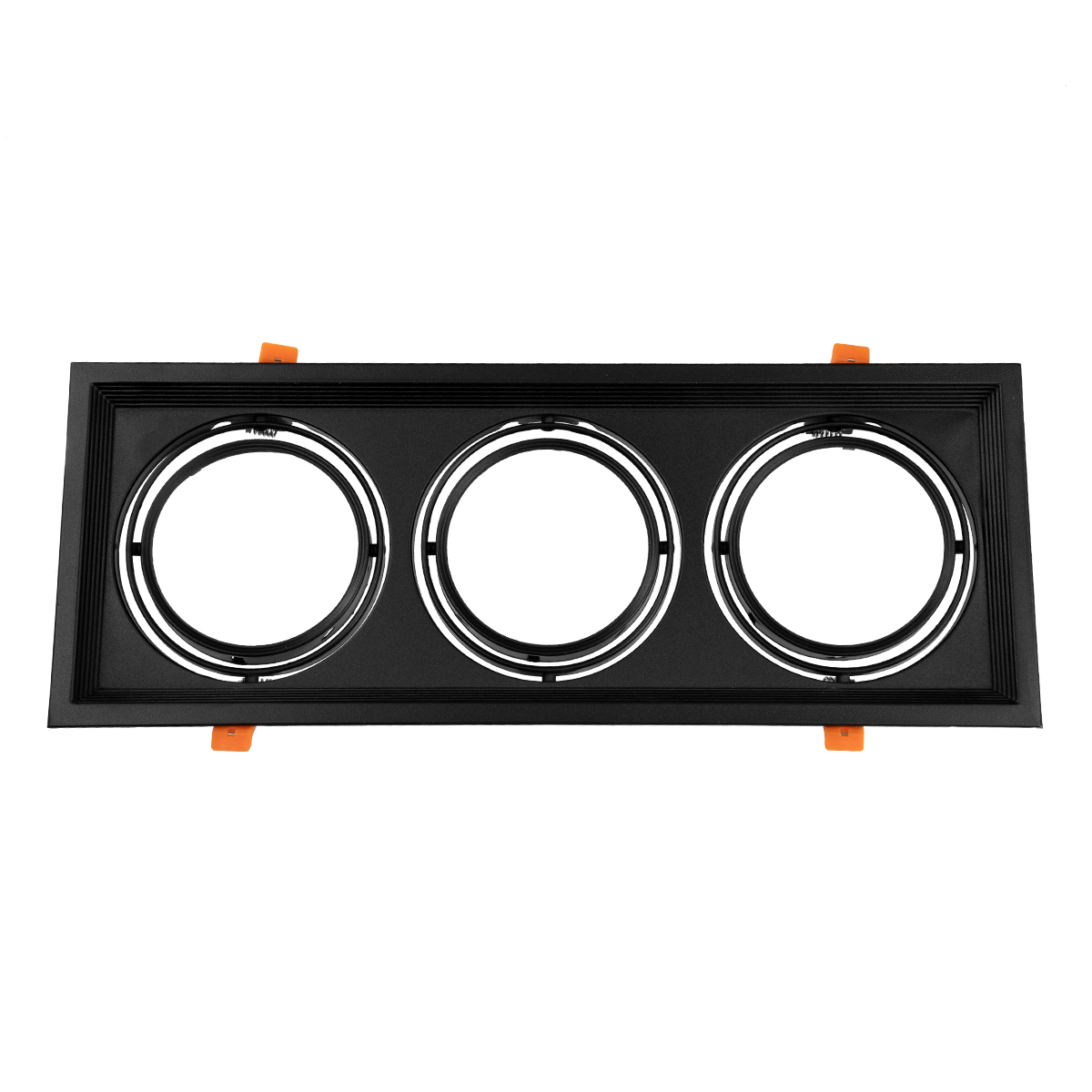 GLOBOSTAR® VITA 77857 Χωνευτή Κινούμενη Βάση για 3 x Σποτ AR111 για Ντουί GU10/GU5.3 IP20 - Μαύρο Ματ - Μ48.7 x Π18 x Υ5.5cm / Q47.5 x 17cm GLOBOSTAR® VITA 77857 Χωνευτή Κινούμενη Βάση για 3 x Σποτ AR111 για Ντουί GU10/GU5.3 IP20 - Μαύρο Ματ - Μ48.7 x Π18 x Υ5.5cm / Q47.5 x 17cm