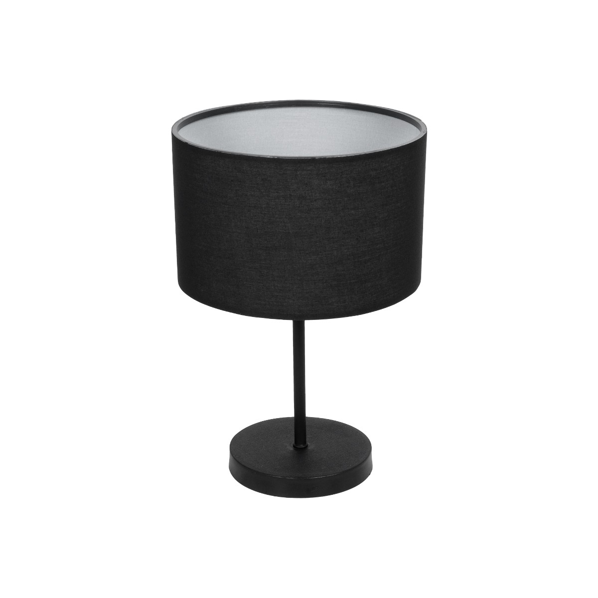 GLOBOSTAR® LARA 204-0196 Μοντέρνο Επιτραπέζιο Φωτιστικό Πορτατίφ με Ντουί 1 x E27 AC 220-240V IP20 - Μαύρο - Μ24 x Π24 x Υ36cm