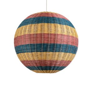 GLOBOSTAR® CABALLEROS 02063 Boho Κρεμαστό Φωτιστικό Οροφής με Ντουί 1 x E27 AC 220-240V IP20 - Πολύχρωμο - Μ70 x Π70 x Υ70cm