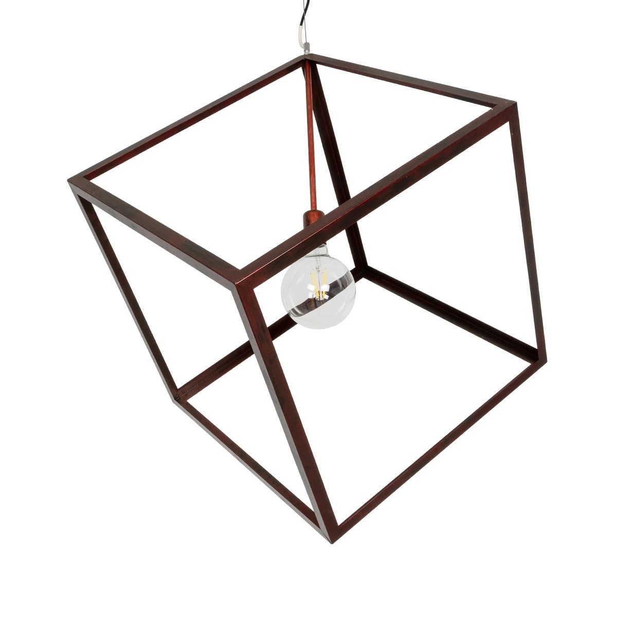 GLOBOSTAR® CUBE 999-0216 Μοντέρνο Κρεμαστό Φωτιστικό Οροφής με Ντουί 1 x E27 AC 220-240V IP20 - Χάλκινο - Μ70 x Π70 x Υ87cm GLOBOSTAR® CUBE 999-0216 Μοντέρνο Κρεμαστό Φωτιστικό Οροφής με Ντουί 1 x E27 AC 220-240V IP20 - Χάλκινο - Μ70 x Π70 x Υ87cm