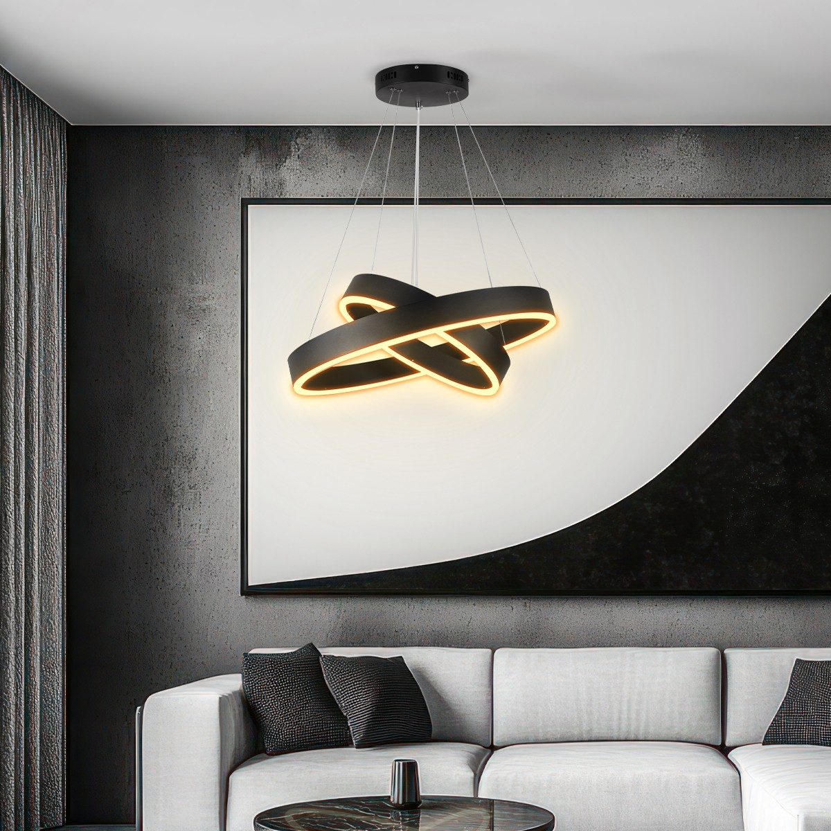 kelvo® VENOM KLV-101-0196-V2 Κρεμαστό Φωτιστικό Οροφής LED 75W 7500lm 120° AC 220-240V IP20 Ρυθμιζόμενο Λευκό CCT με Χειριστήριο από 2700K έως 6000K Dimmable - Lumileds SMD Chip - Μαύρο Ματ - Μ60 x Π60 x Υ40cm - 3 Χρόνια Εγγύηση kelvo® VENOM KLV-101-0196-V2 Κρεμαστό Φωτιστικό Οροφής LED 75W 7500lm 120° AC 220-240V IP20 Ρυθμιζόμενο Λευκό CCT με Χειριστήριο από 2700K έως 6000K Dimmable - Lumileds SMD Chip - Μαύρο Ματ - Μ60 x Π60 x Υ40cm - 3 Χρόνια Εγγύηση