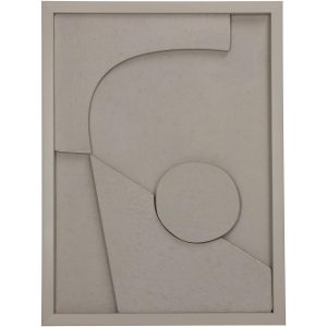Διακοσμητικό Τοίχου ArteLibre Μπεζ Χαρτί 30x3x40cm