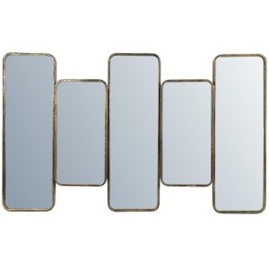 Καθρέπτης ArteLibre Καφέ Μέταλλο 100x4.5x60cm